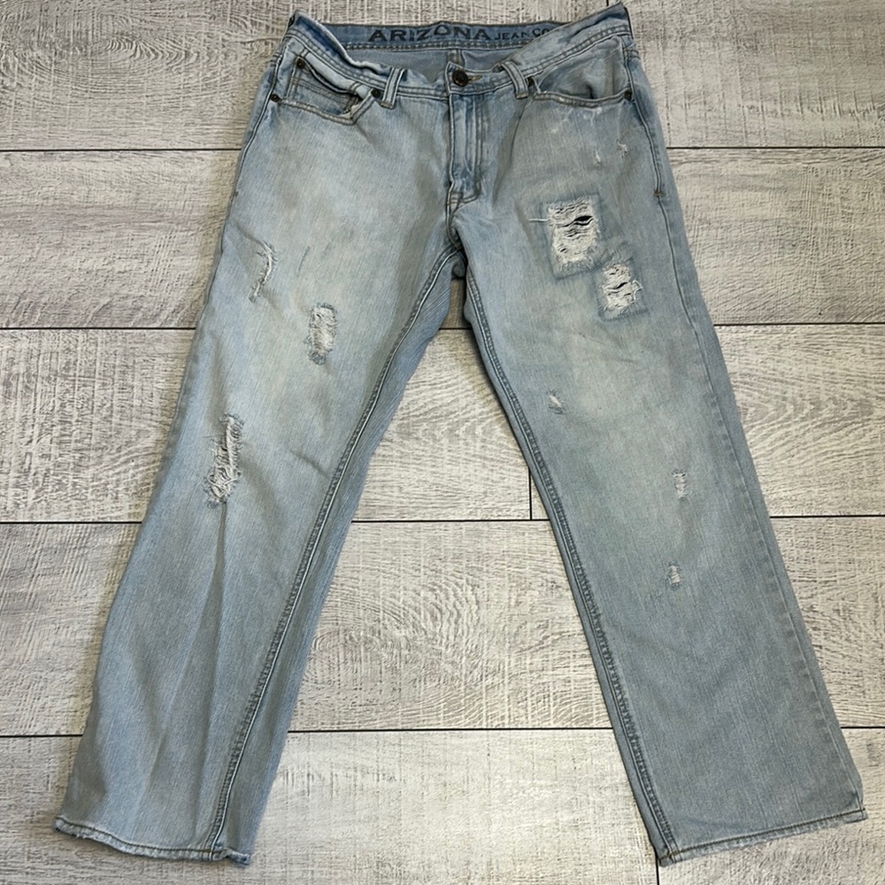 Arizona Jean Company Blue Slim Straight Fit Jeans